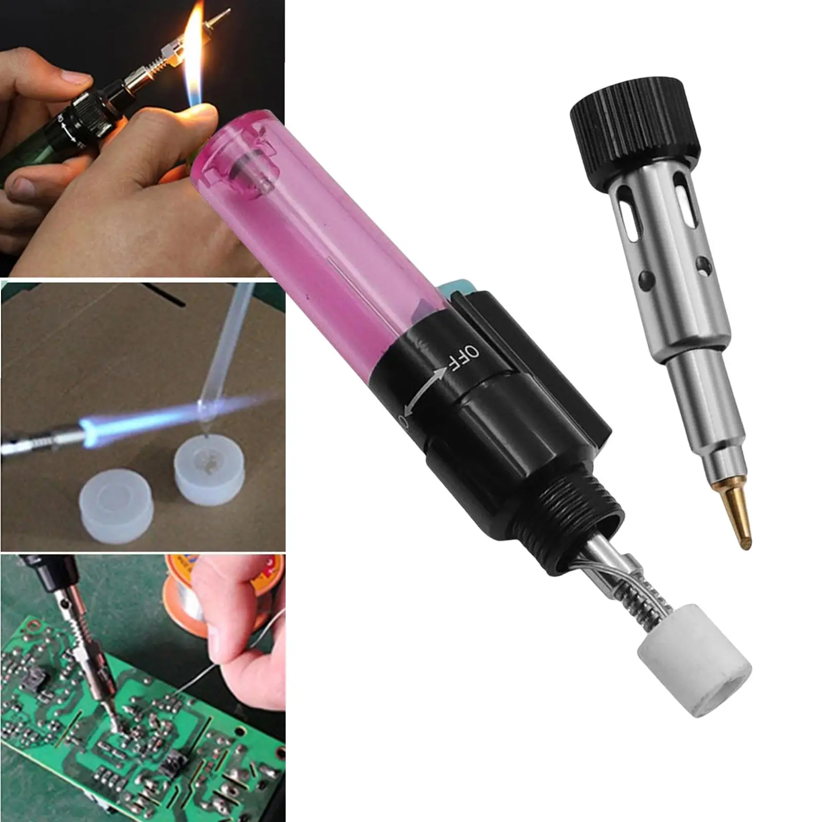 Reliable Gas Soldering Iron Kit Adjustable Temperature Welding Tool Fast Heating