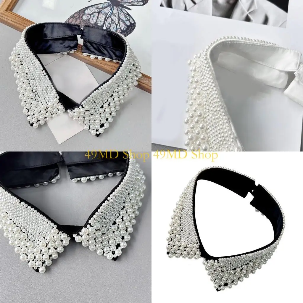 49md-detachable-false-collar-girls-decorative-pearls-accessory-half-shirt-shawl