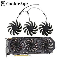 75MM T128010SM PLD08010S12H 3pin GTX 970 Cooler Fan for Gigabyte GV-N970WF3OC-4GD GTX970 Graphics Video Card Cooling Fan