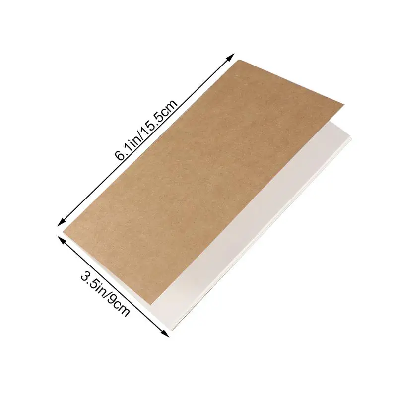 Imagem -06 - Unlined Blank Mini Pad Notebook Kraft Journal Notepad Diário Notebooks para Obras Papel Organizador 12 Pcs