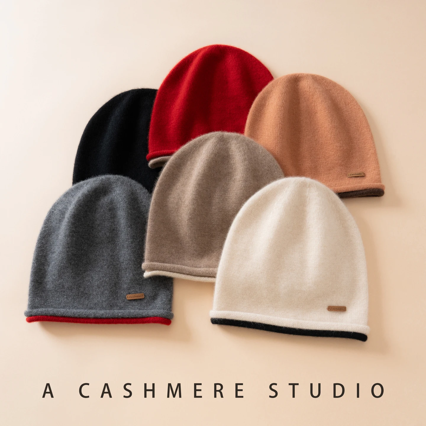 

MVLYFLRT женская теплая двусторонняя шапка из 100% чистого кашемира с модной защитой ушей, простая зимняя шапка для пар