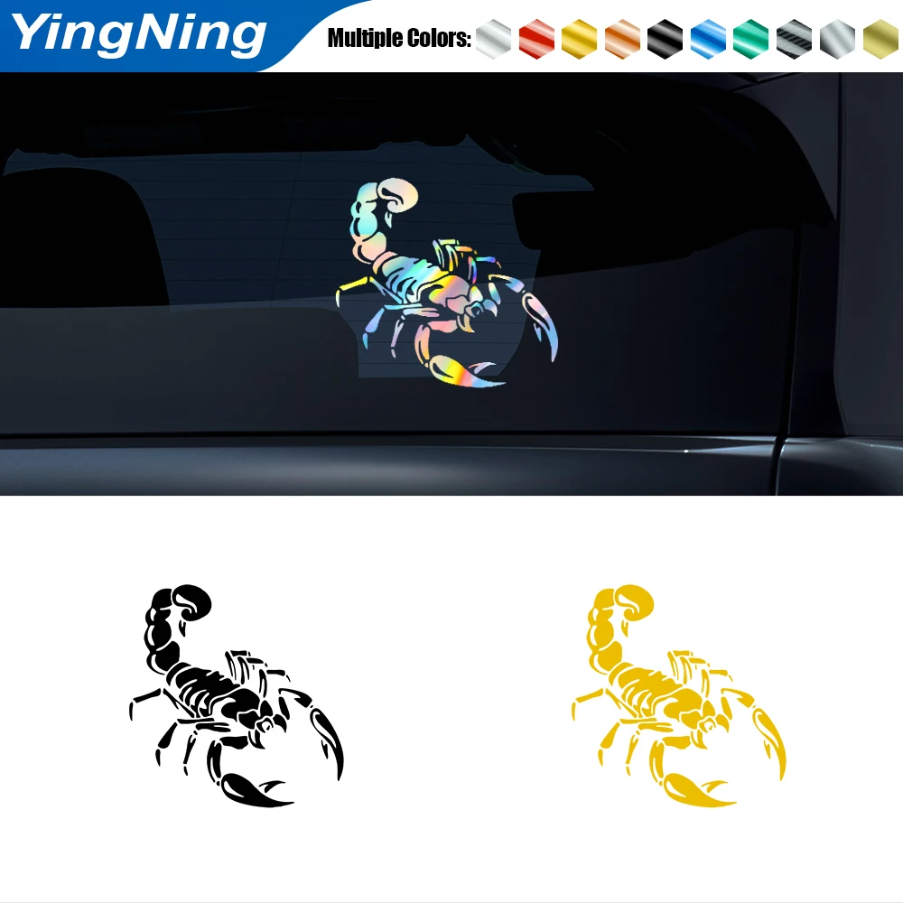 

The Scorpion Car Reflective Funny Auto Stickers Car Creative Fashion Decals Stickers For Auto Bumper Warning Sign Accessories