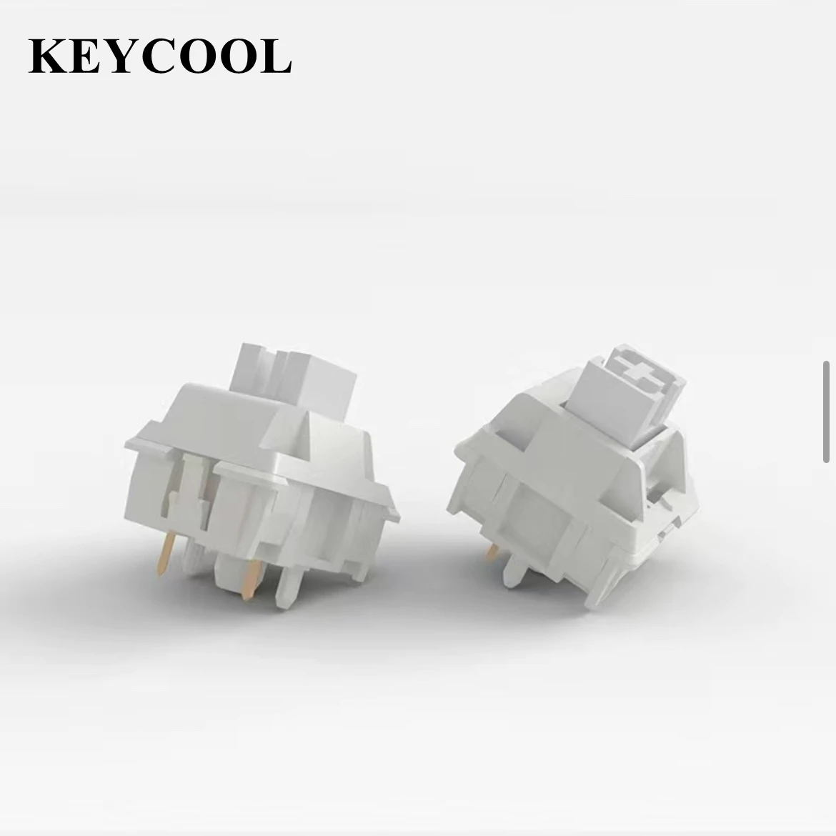KEYCOOL Walk Snow Switch White HiFi 5 Pins 38g Linear Factory lubrication Switches Mechanical Keyboard POM MX Switch 21mm Spring