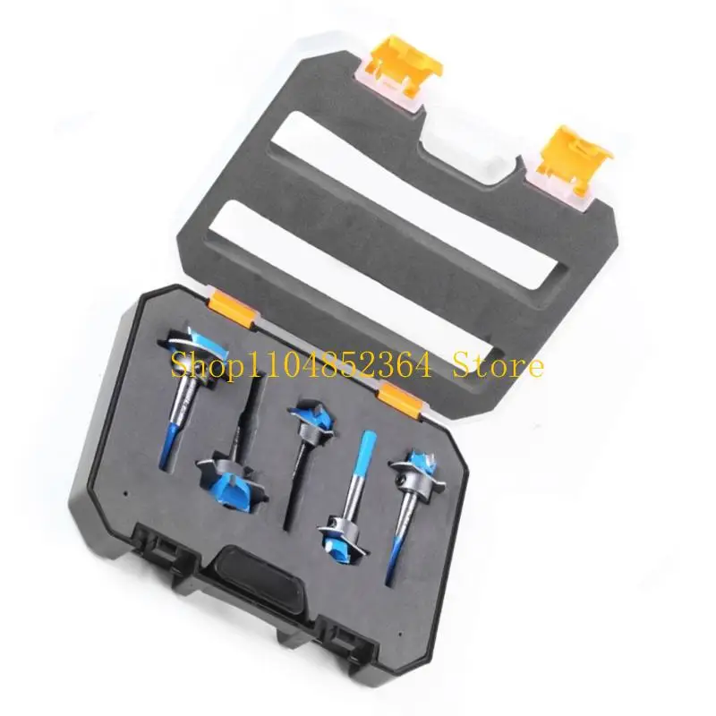 652F Precise Woodworking Drill Bit Hinge Hole Opener Adjustable Depth Setting Stable Shank Design For Hinge Installation