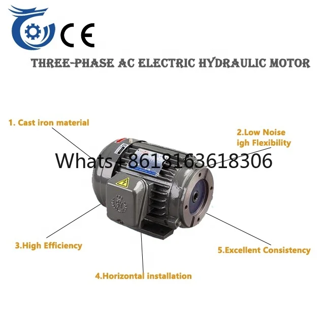 7.5KW 6P Three-phase ac electric hydraulic motor