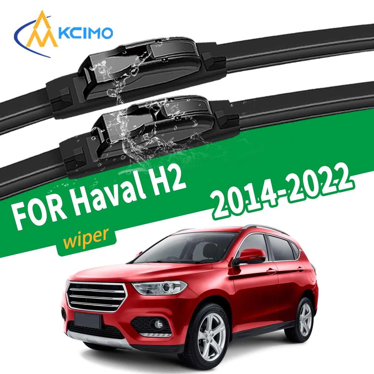 Premium Silent Wiper Blades For Haval H2 2014 - 2022 Front Windshield Wiper Auto Replacement Parts High Quality Natural Rubber