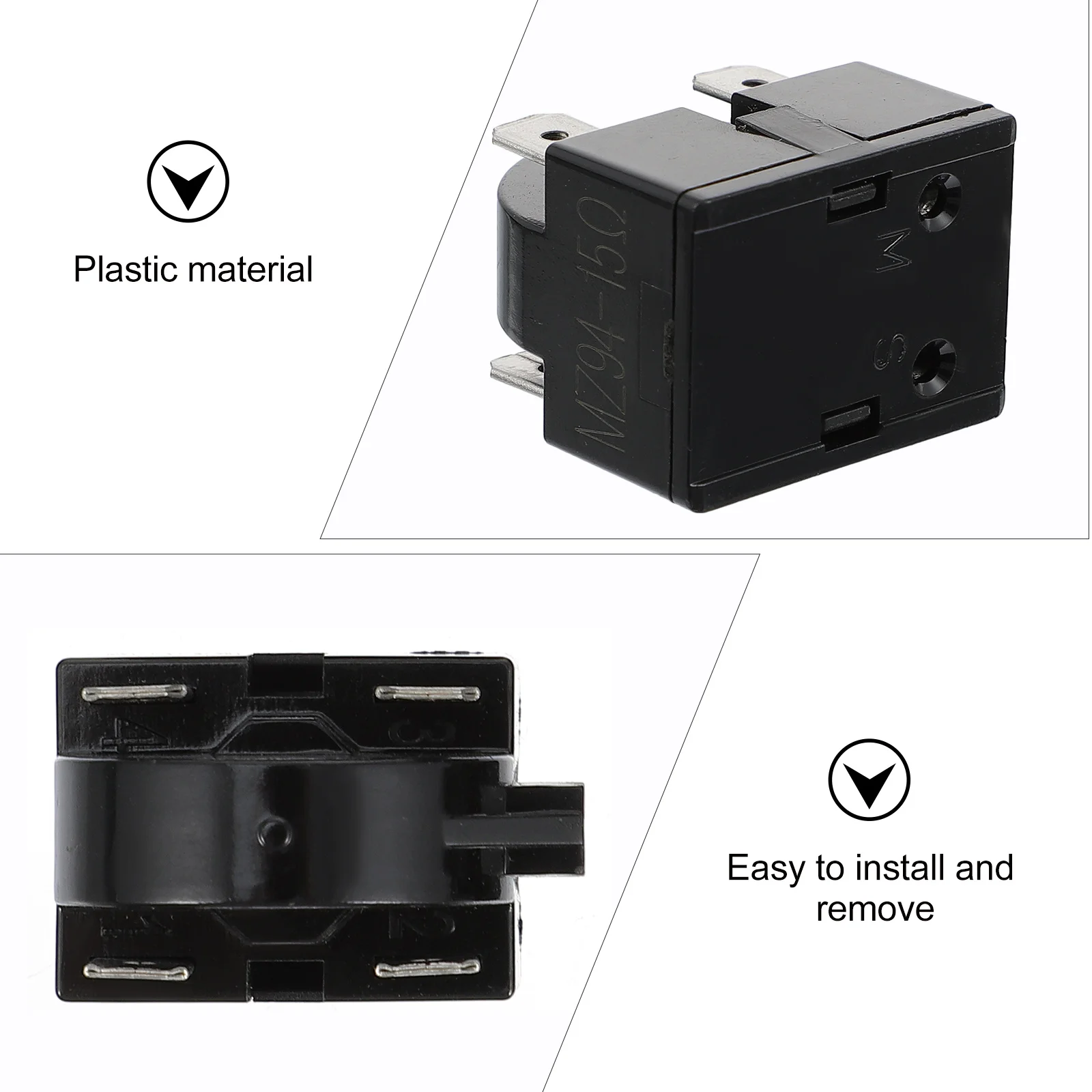 

4pcs Compressor Starter Insert For Refrigerator Freezer Wine Mini Fridge Overload Protector Replacement Part Compatible With