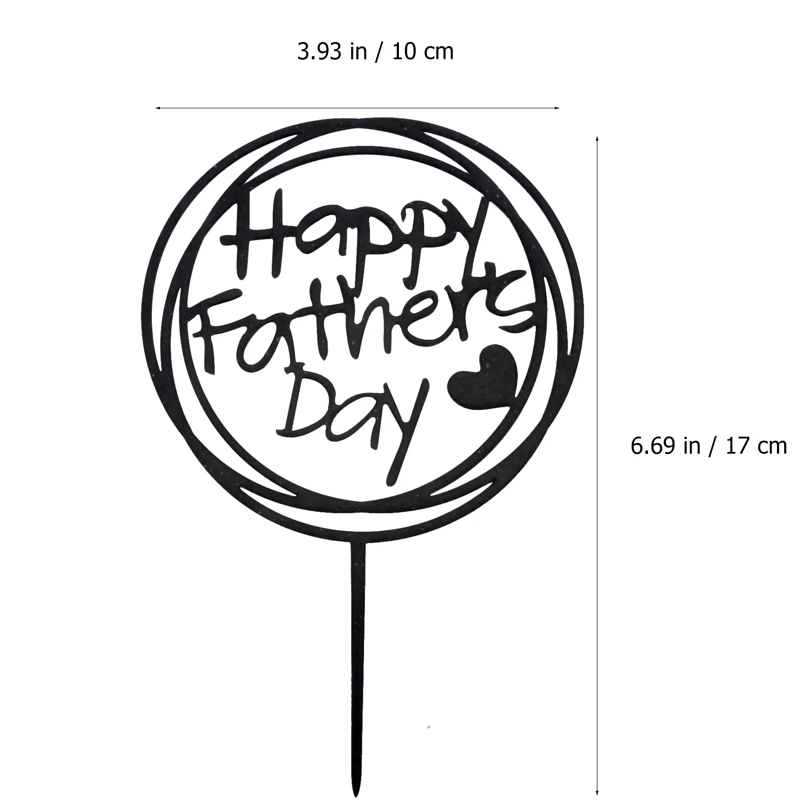 

8 Pcs Topper Acrylic Insert Sweet Letters Design Father's Day Decor Elegant Color Safe Material Cake Decor Party Cake Inserts