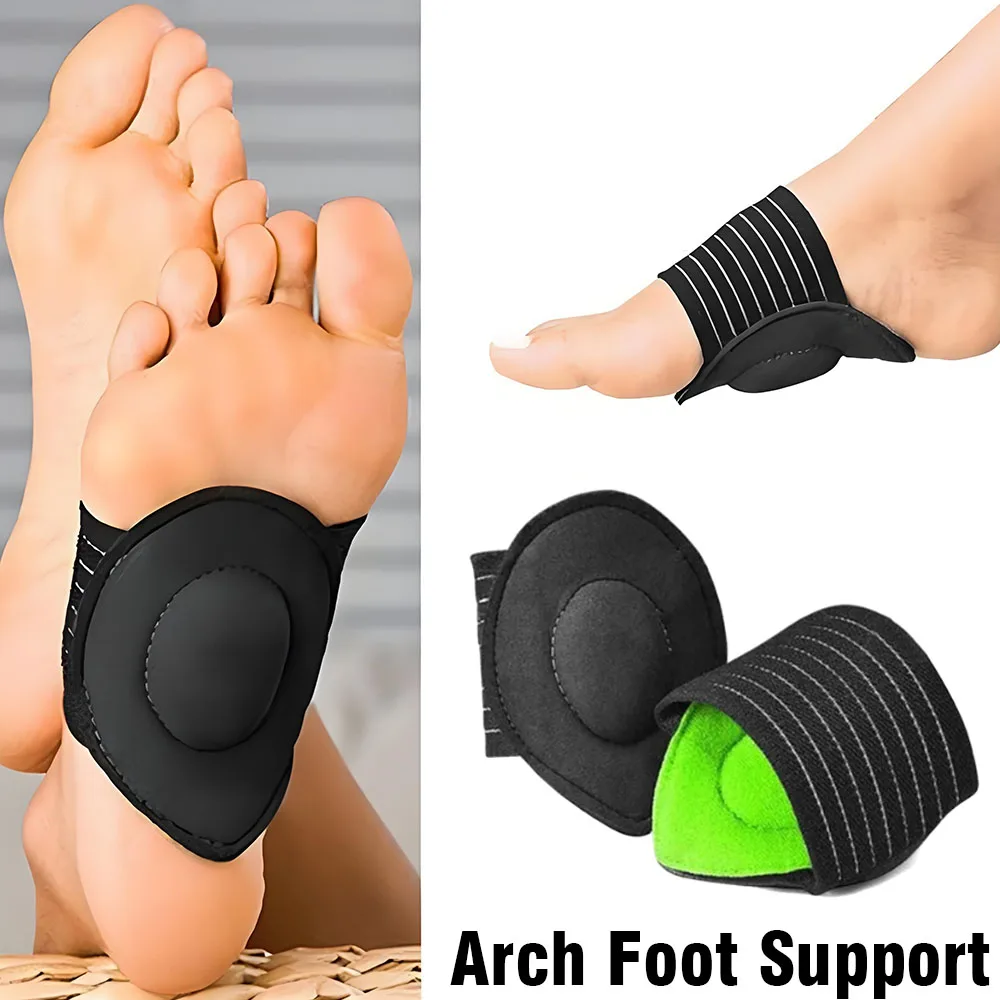 

2 Pcs Arch Support Orthotic Cushion Breathable Foot Massage Pads Multi Functional Sports Insoles with Arch Support Pain Relief