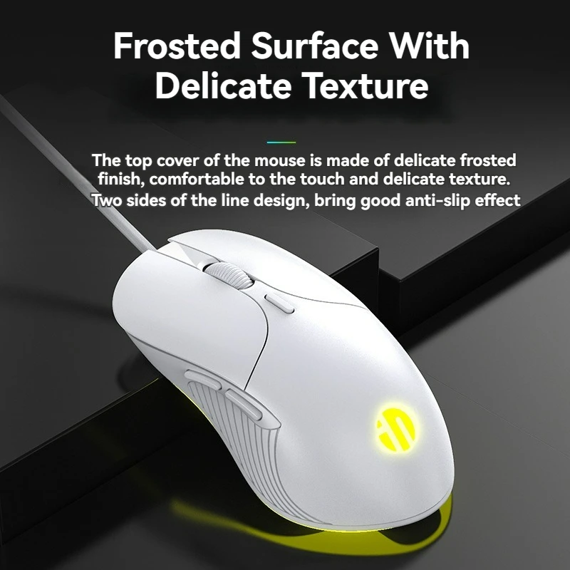 Wired Mouse Gaming Macro  8800DPI Adjustable 6 Buttons Silent Click Light-emitting Mouse Office For Desktop Computer Notebook