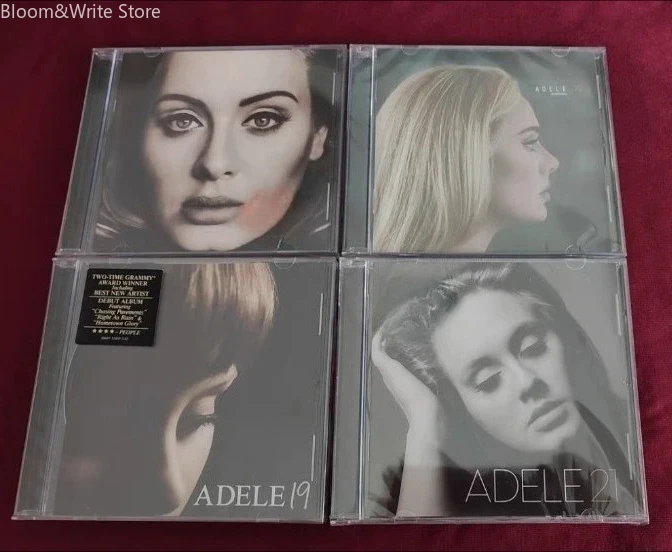 Pop Female Singer  Adele  Music CD 19 21 25 30 Album 4Pcs Compact Disc Walkman Car CD Player Soundtrack Box Collection Gifts