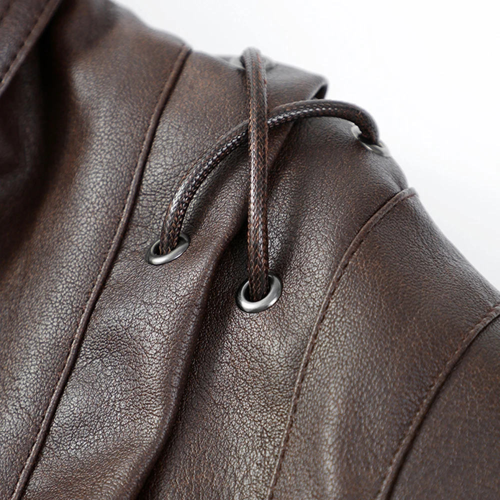 معطف سترة نسائي ربيعي من Oligai مصنوع من الجلد الصناعي لعام 2025، بلوزة رائعة من البولي يوريثان لشارع العليا