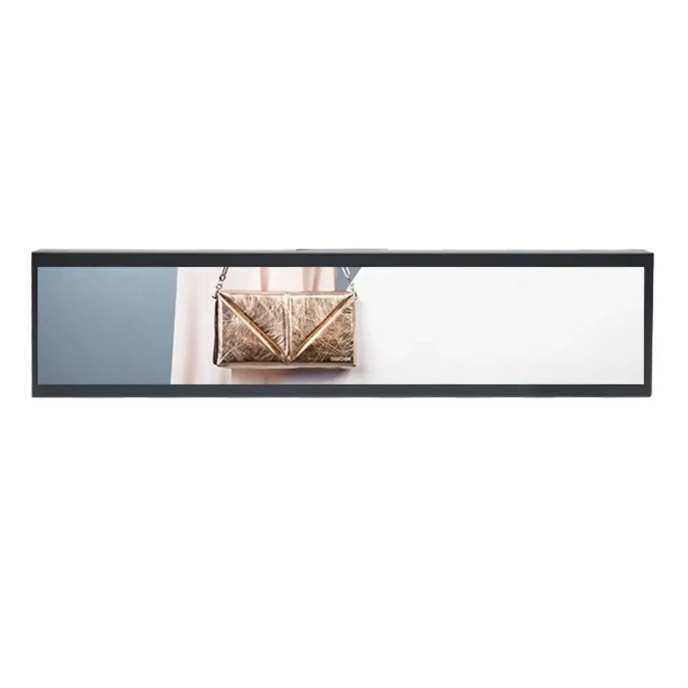 Ultra-wide stretch strip liquid crystal display digital signage advertising equipment liquid crystal strip display