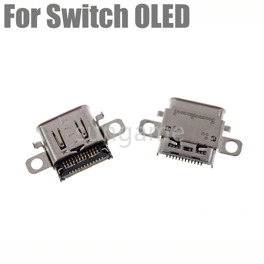 

10 шт. оригинальных USB-разъемов Type-C для зарядки консолей NS Switch OLED Lite, разъемы питания