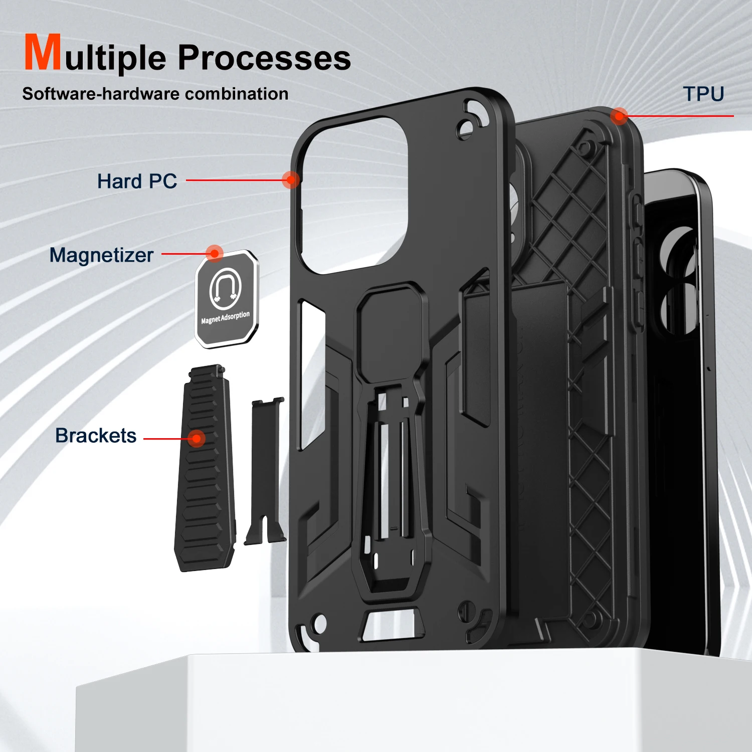 Armor Case for Infinix Note 30 Pro VIP 4G 5G Car Mount Magnetic Holder Silicone Hard Shockproof Phone Cover Note30ProVIP Coque