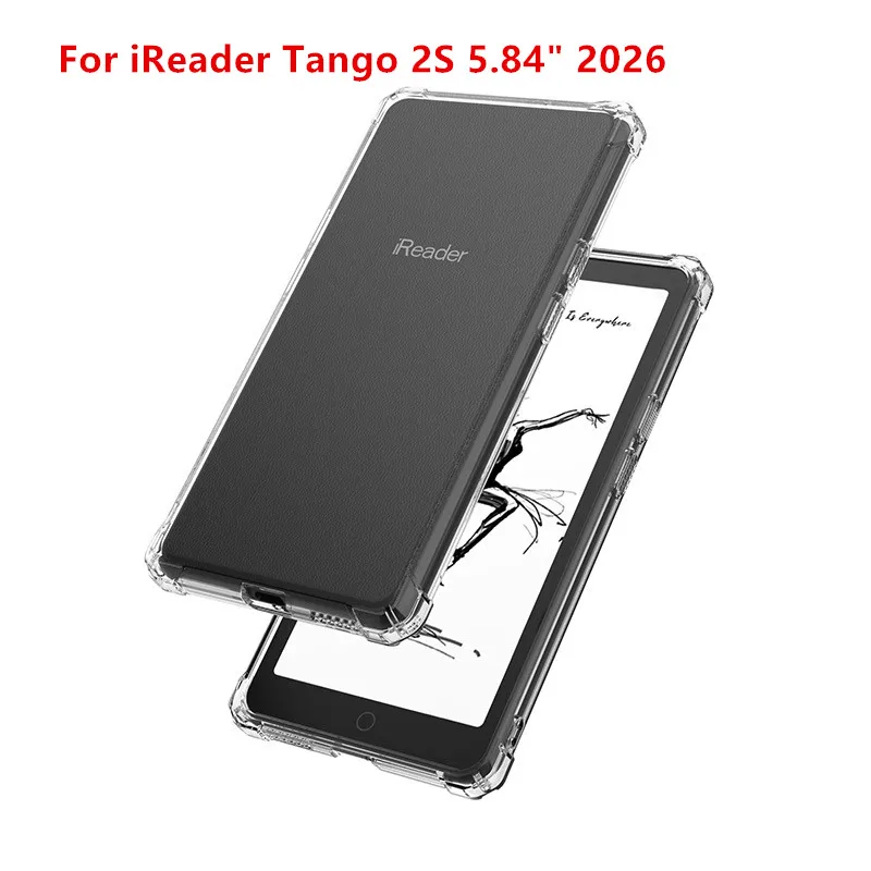 Transparent Case For iReader Tango2S 5.84inch 2026 Protective Case Thickened Airbag Silicone soft TPU Cover Funda Tablet cases