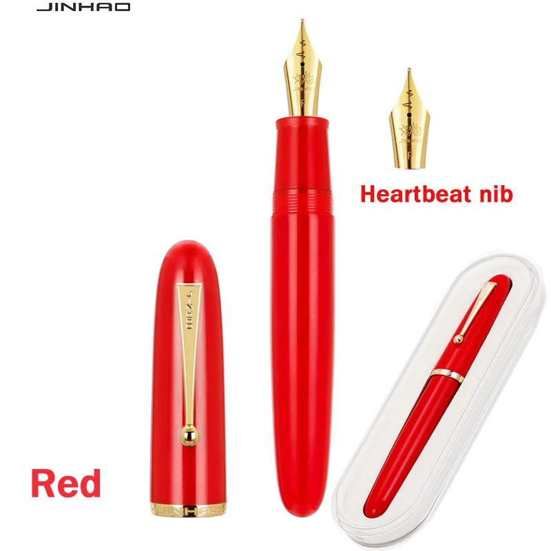 

Новая перьевая ручка 9019 M & F Heartbeat иридиевый наконечник ручки, простая прочная, ручка для практики каллиграфии, подарочная коробка, набор чернил, сменный пакет