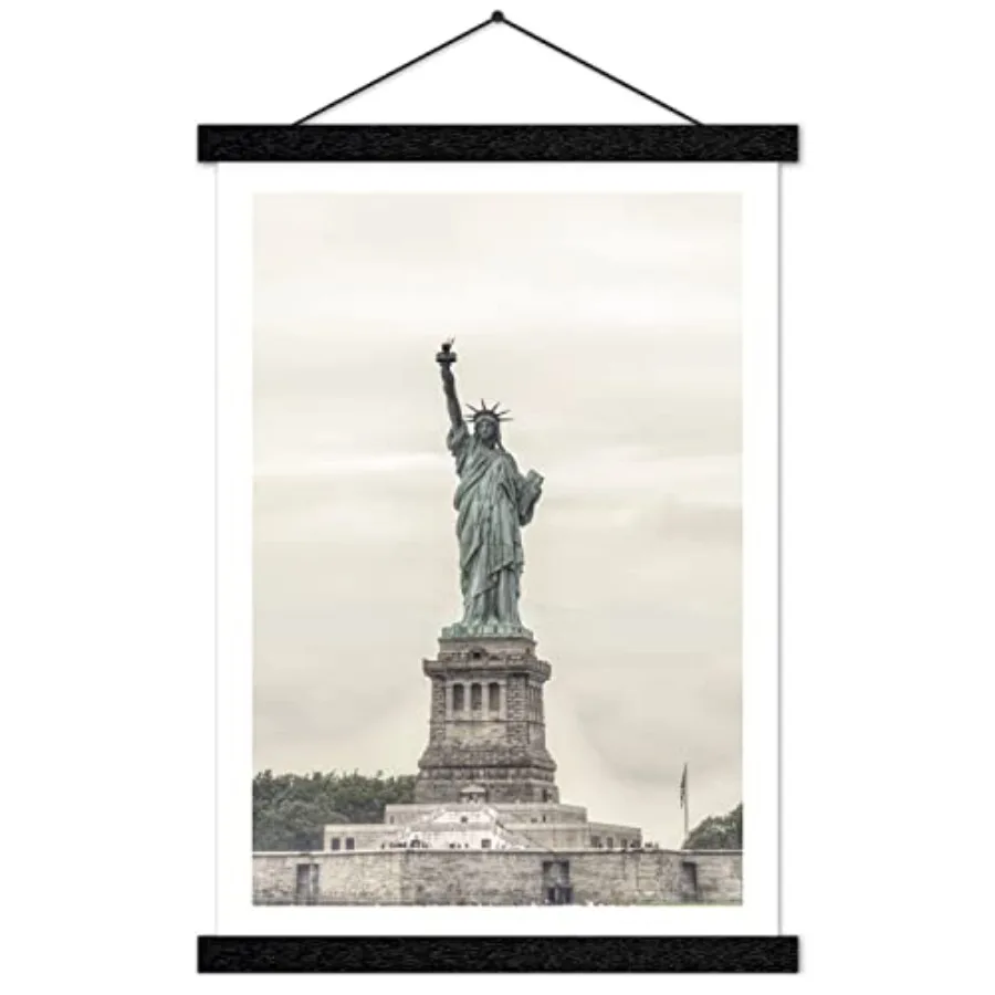 Magnetic Poster Hanger Frame for 12x16 12x18 12x12 Movie Music Posters Wall Art, Wood Picture Frames for Canvas Diamond Map Dec