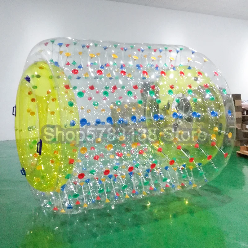 

TPU Inflatable Water Roller Clear Water Wheel For Kids&Adults 2.4x2.2x1.7m Inflatable Water Zorb Ball Walk On Water Ball