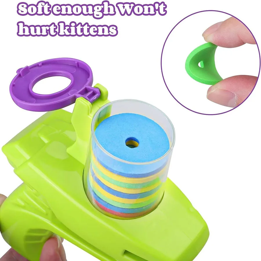 Flying saucer radish soft bomb launcher children's toy flying saucer gun parent-child interactive two-player battle outdoor acti