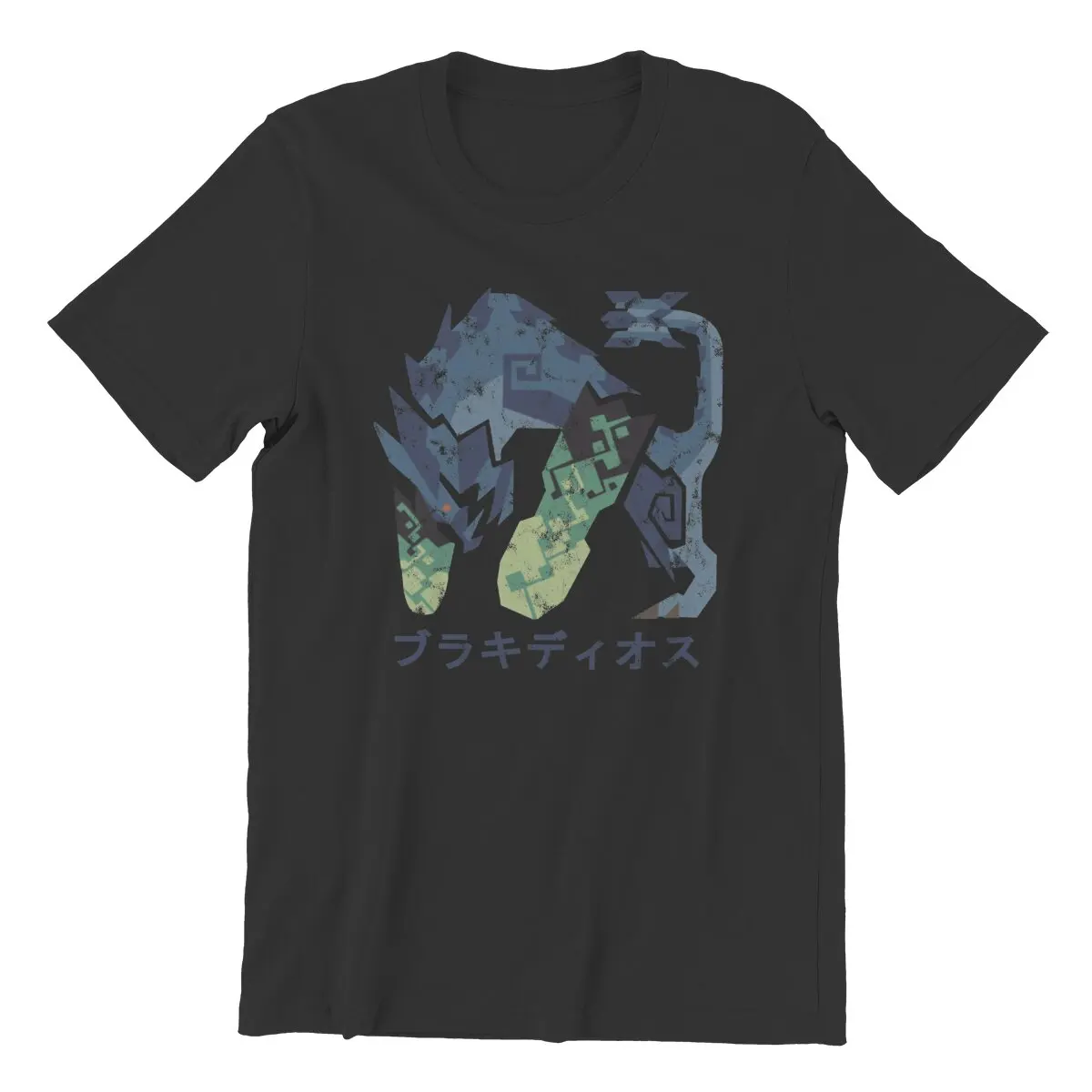 Monster Hunter World Iceborne Brachydios Kanji Icon T-Shirts Men 100% Cotton Tee Shirt  T Shirt Unique Tops