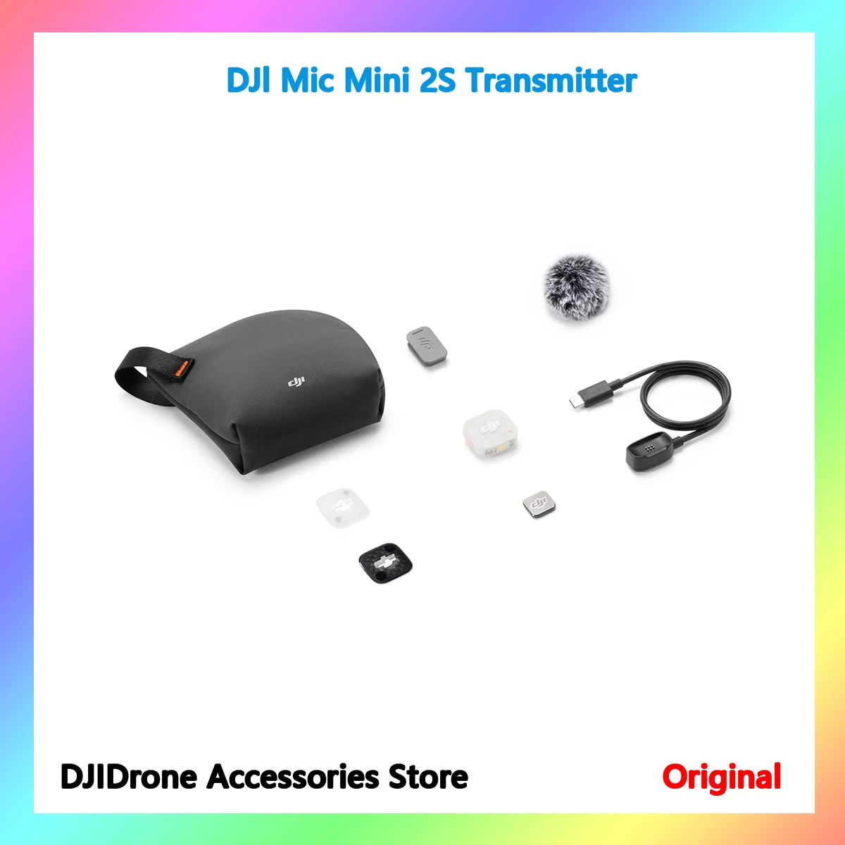 DJI Mic Mini 2S Transmitter For DJl Osmo Audio ecosystem/Osmo Pocket 4P/Action 6/Nano/360 28-Hour Internal Storage