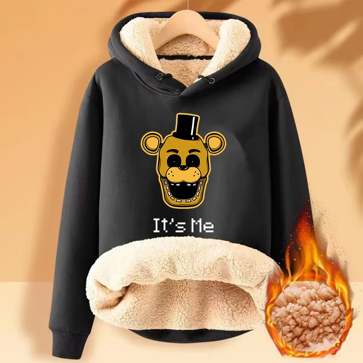 خمس ليال في فريدي هوديس أنيمي FNAF بلوفرات شتوية برقبة دائرية بلوزات عصرية بأكمام طويلة ملابس للكبار هدية #4