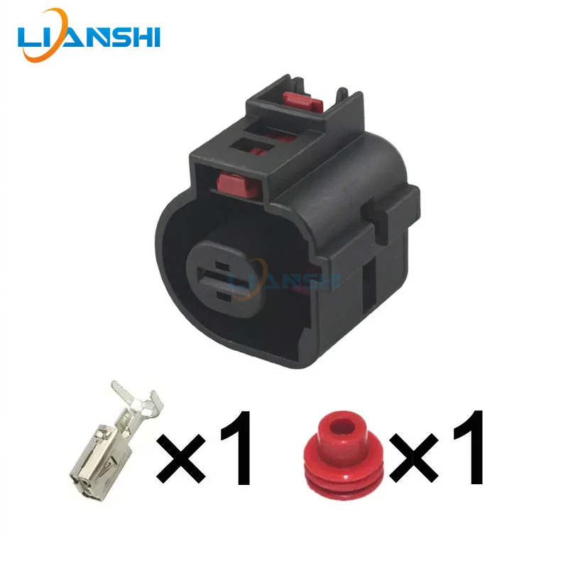 1Pin 1K0973751 Starter Motor Connector Kit w/Terminals For VW Golf Jetta Passat Audi A3 A4 A6 Q3 Q5 Q7 TT Wire Harness Plug Sets