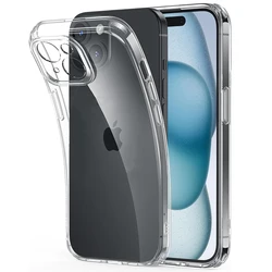 Ultra Thin Clear Silicone Phone Case For iPhone 16 15 14 Plus 12 13 mini 11 Pro Max X XS XR 7 8 6 6s Transparant Soft Back Cover