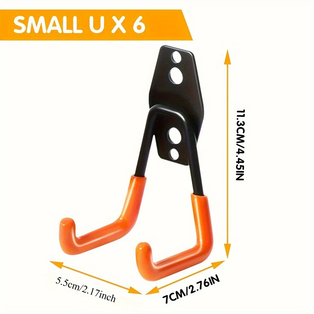 1PC Heavy Duty Metal Hook Wall Mount Bicycle Hanger Hooks Wall Mount Anti-slip Storage Hook Garage Storage Too Garage Organizer