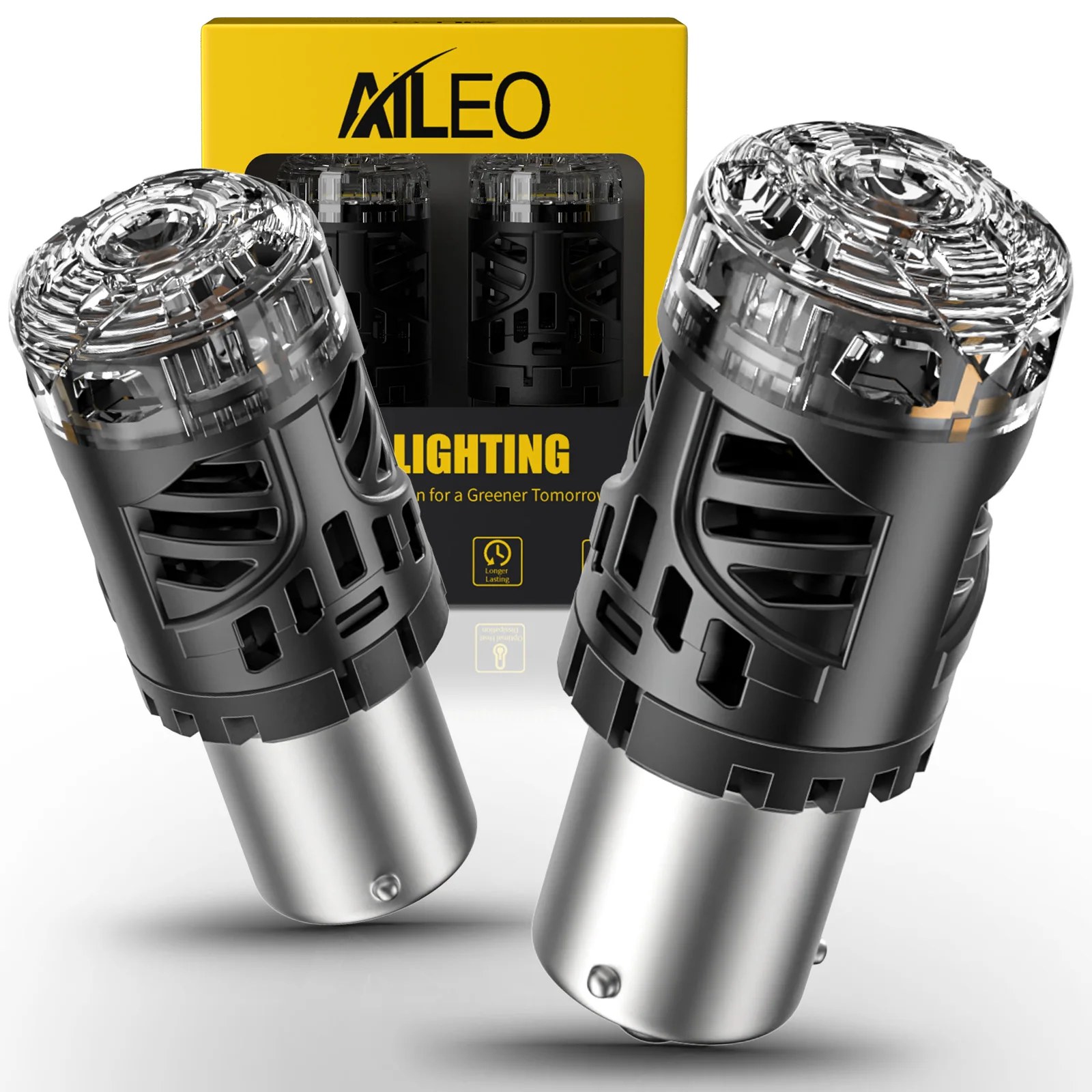 

Aileo 2Pcs P21W 1156 BA15S LED Red 7535 1860 BAY15D 1157 P21/5W LED Bulbs Car Lights Yellow Brake Light Reverse Lamp DRL 12V