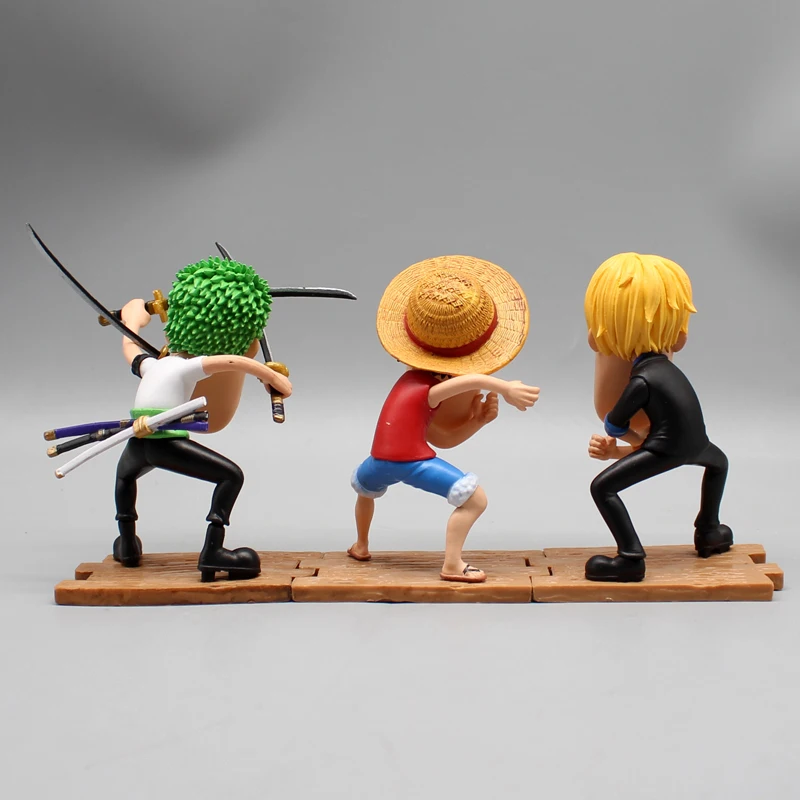 One Piece Action Figure Anime Rufy Zoro Sanji Figuras Giocattoli Manga Figurine GK Collezione di statue Modello Ornamenti Regalo per i bambini