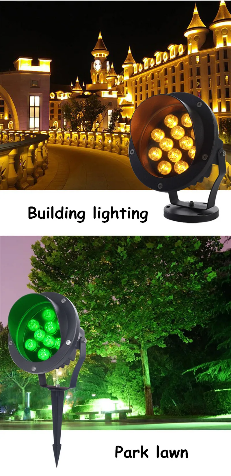 Colorful Landscape Lighting Garden Decoration Outdoor Lawn Lamp tree lignt backyard lights patio 220v 3w 6w 9w 12w 18w 24w 36w