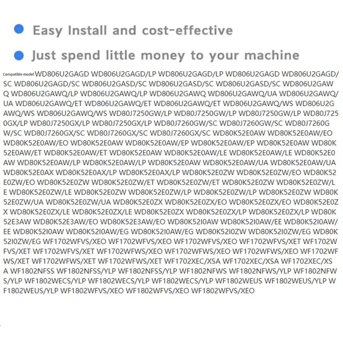 DC66-00661A สําหรับ Samsung เครื่องซักผ้าโช้คอัพอุปกรณ์เสริม (2 ชิ้น)