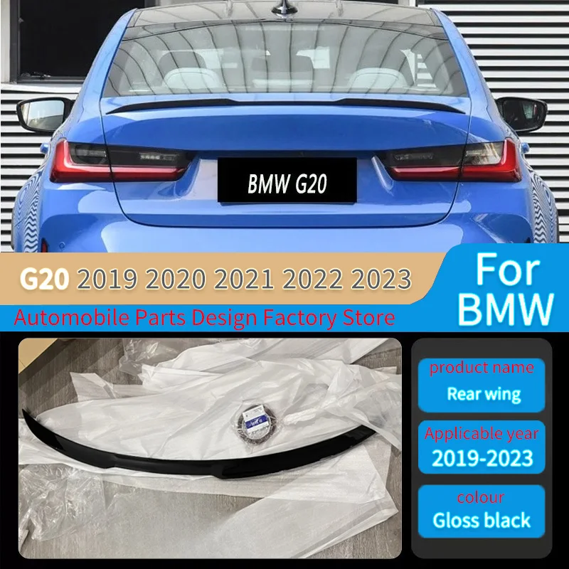 

For BMW G20 2019 2021 2022 2023 Rear Tailgate Lip Spoiler Cap Rear Trunk Wing Roof Lip Spoiler Wing Auto Accessories M3 Style