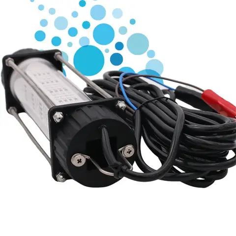 High-power Fish Underwater Fishing Light DC12V 120W 7M Wire Green White Squid Shad Lure LED Bait Submersible Fishing Finder