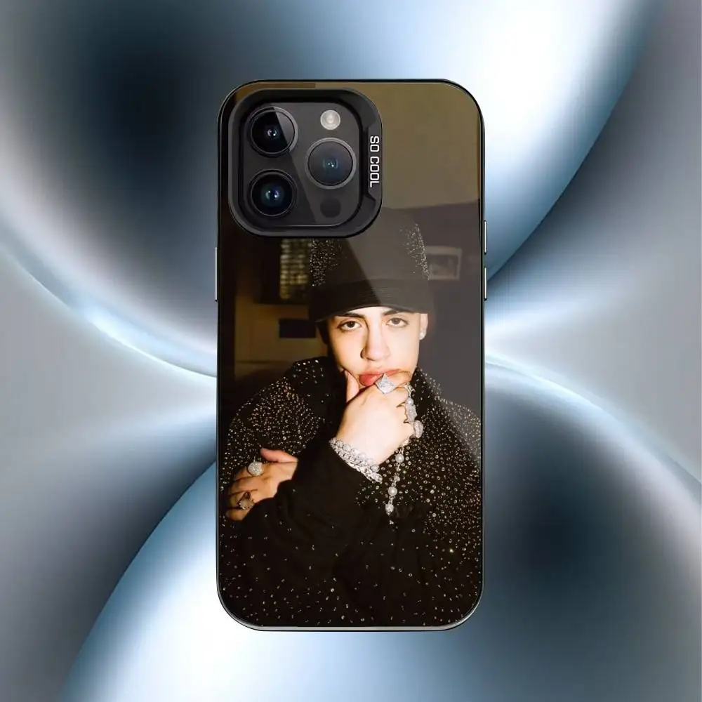 เคสโทรศัพท์ C-Cris M-MJ แร็ปเปอร์ชาวชิลี สำหรับ iPhone 16,15,14,13,12,17,Pro,MAX สีดำด้าน ป้องกันการกระแทก