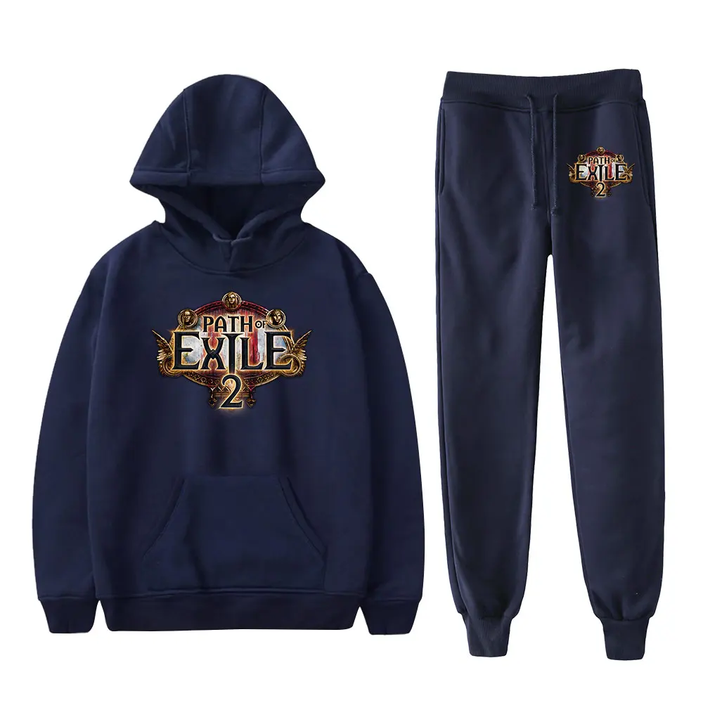 ร้อนเกม Path Of Exile 2 Hoodies Merch Hoodies Jogger กางเกงฤดูหนาว Unisex แฟชั่นสบายๆสไตล์ HipHop Streetwear เสื้อ