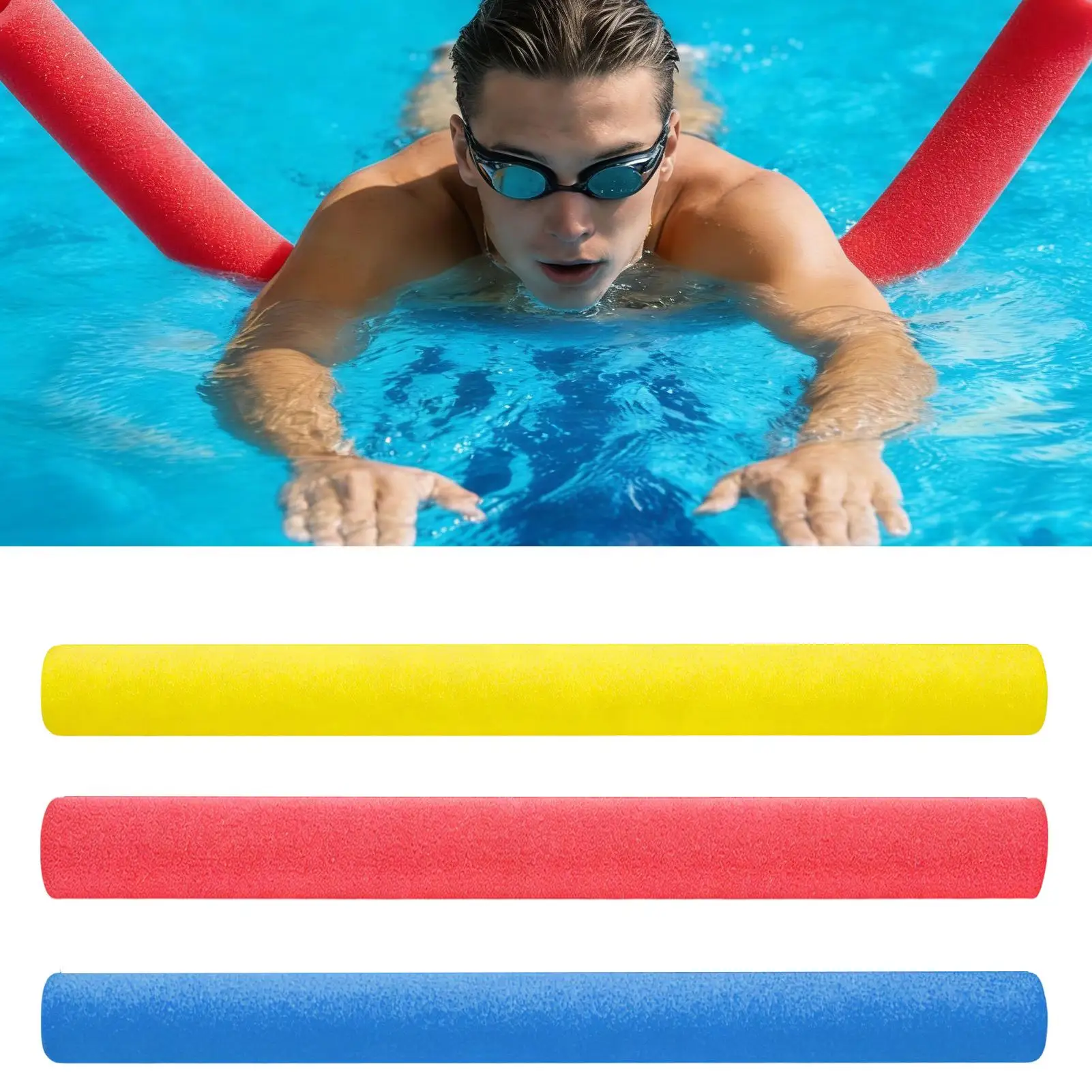 Swim Noodles 6x120cm Foam Soft Swimming Noodles Pool Toy Training Device Kids Adults Water Sports Exercise Aid Buoyancy Stick