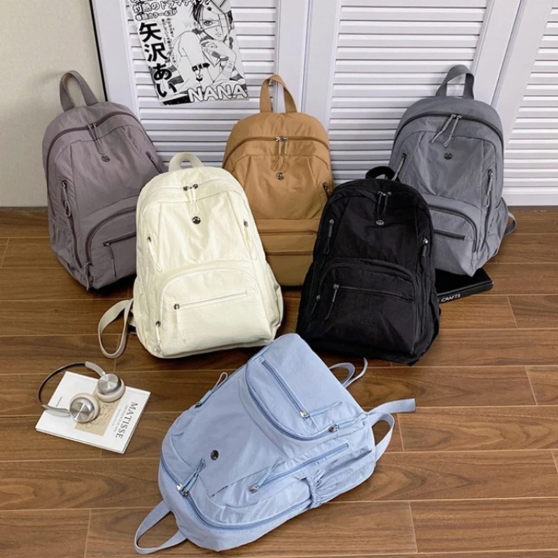 Minimalist Backpack Large Capacity Laptop Backpack Durable Lightweight College School Bag for Students Travel Hiking Camping
