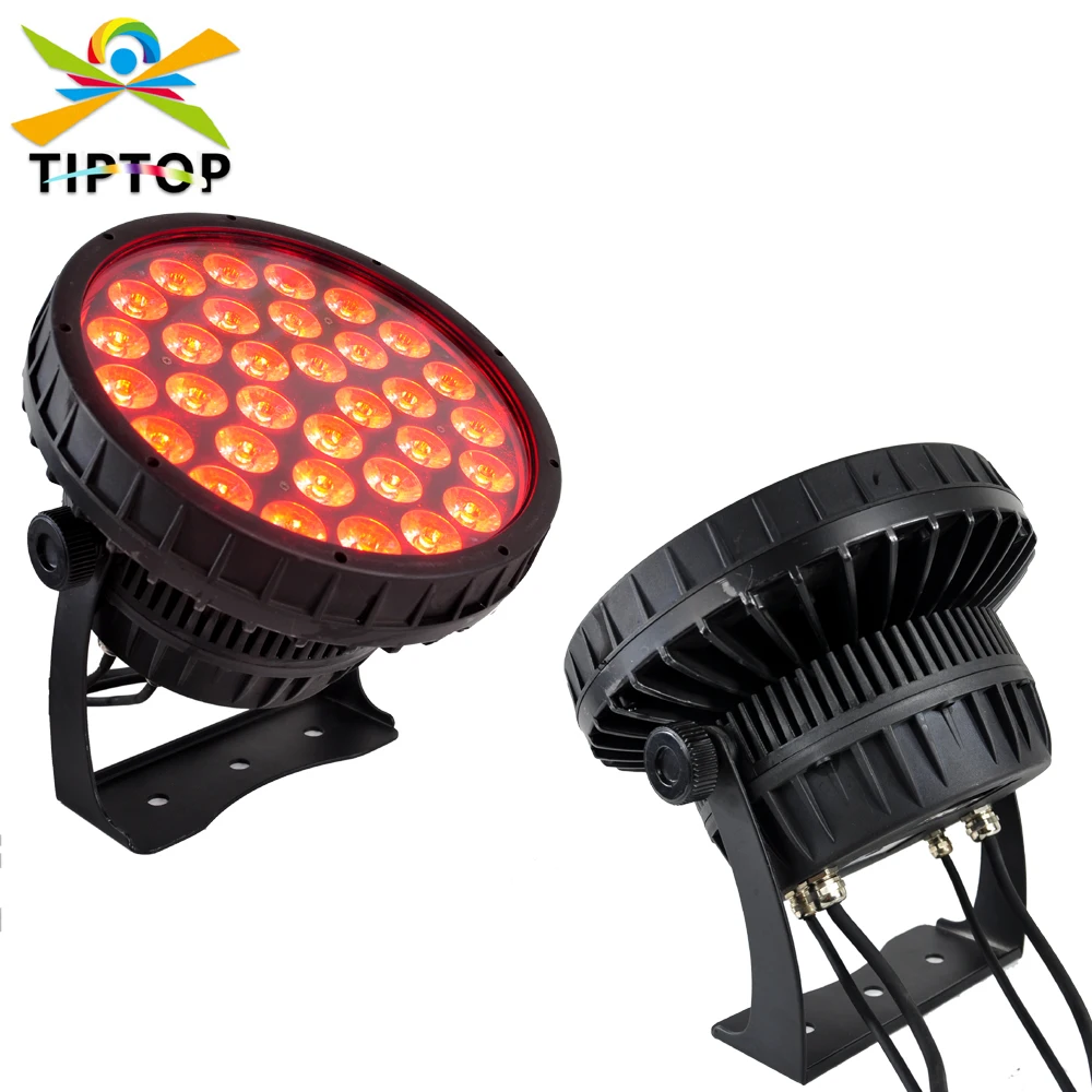 TIPTOP 32X12W RGBW 4IN1 Color Waterproof Stage Aluminum Led Par Light Fan Cooling Garden Park Tree Wall Washer Spot Light