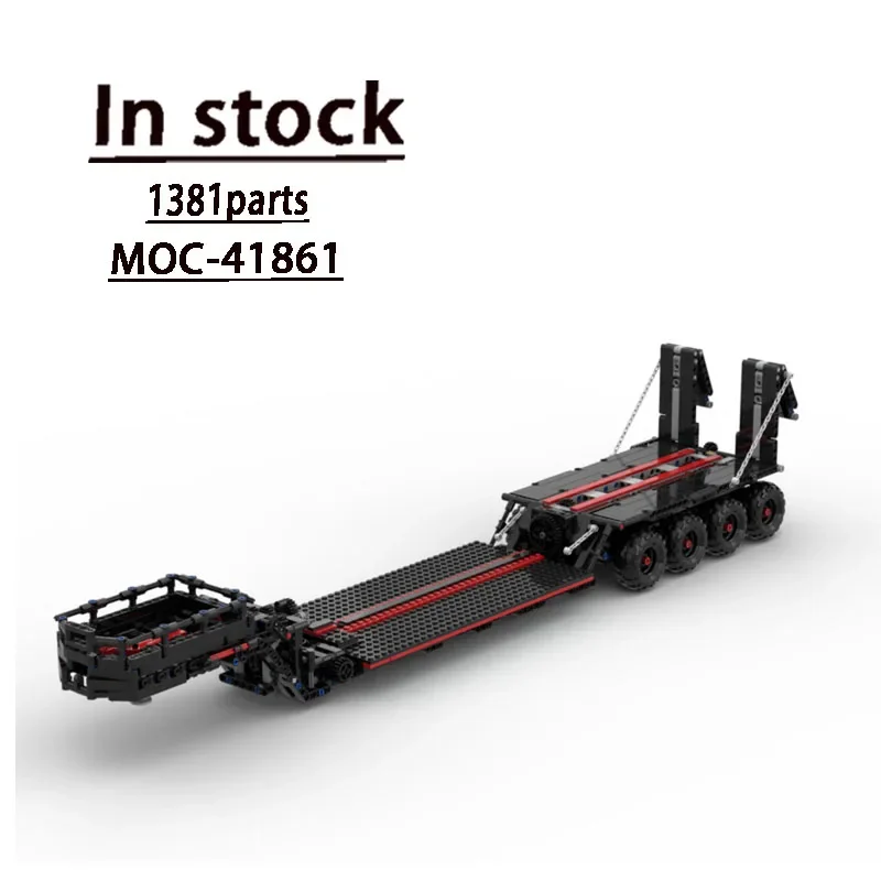 

MOC-41861Flatbed сборка грузовика, сращивающиеся строительные блоки, модель для 42078 грузовика, сборка деталей, детские строительные блоки