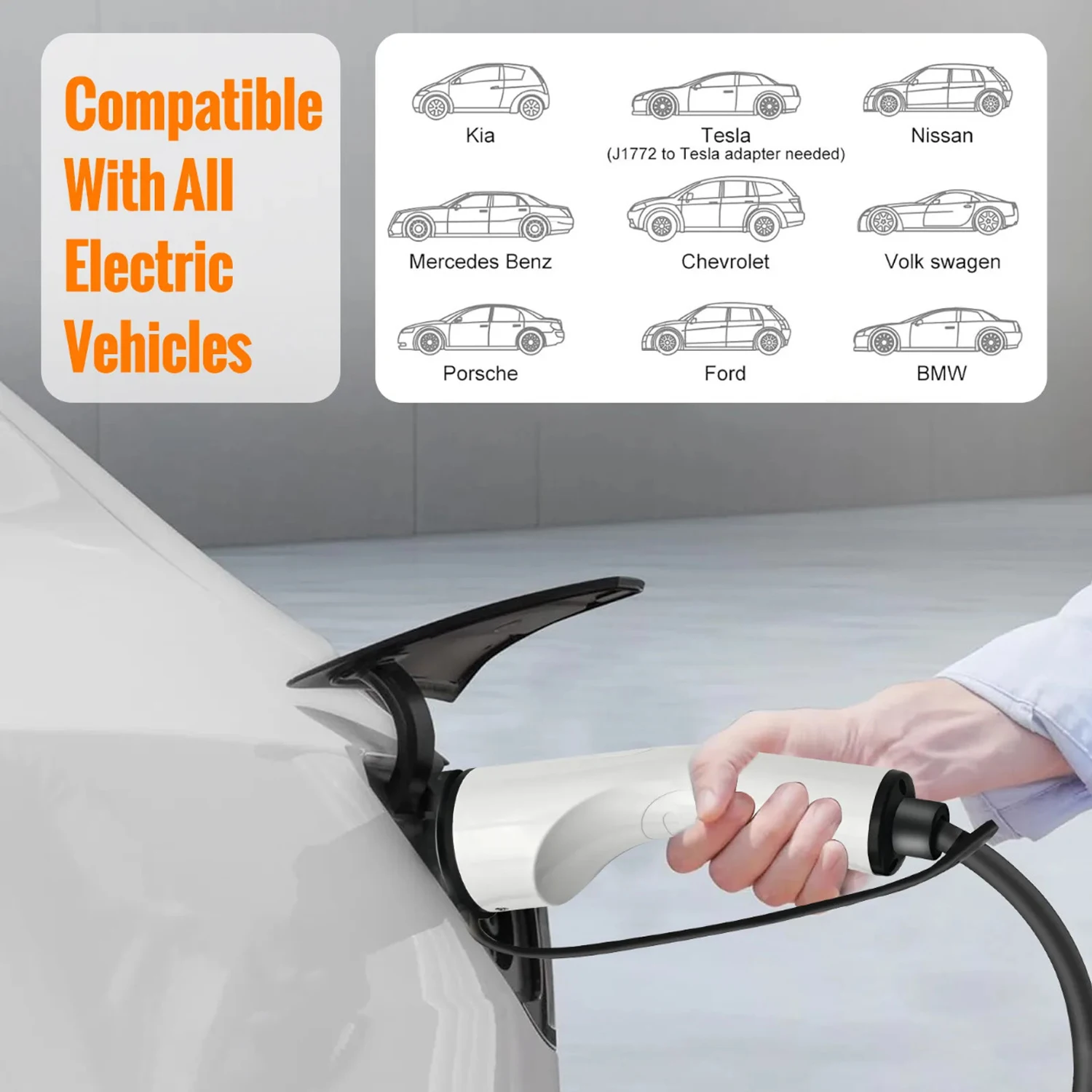 EV Charger 16A 3.5kW Portable Charging Box 5M Cable GBT Socket for Electric Vehicle Car Charger