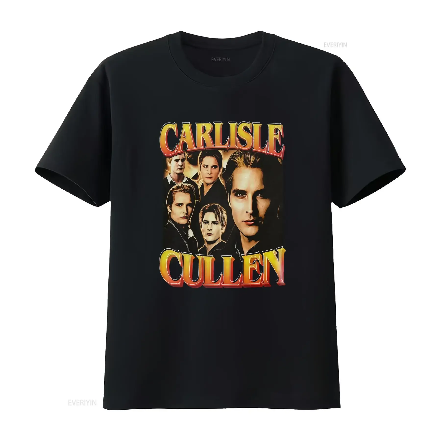 Carlisle Cullen Vintage 90's T Shirt Peter Facinelli Fan Made Team The Original Movie Washed graphic Stretched vintage Washed