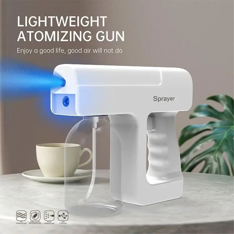 380ML Electric Nano Blue Light Steam Spray K5 Wireless Fogging Disinfection Sprayer Atomization Machine For Home Office