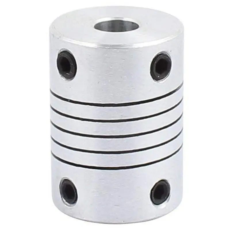 6mm to 8mm Shaft Coupling 25mm Length 18mm Diameter Stepper Motor Coupler Aluminum Alloy Joint Connector for 3D Printer CNC Mach