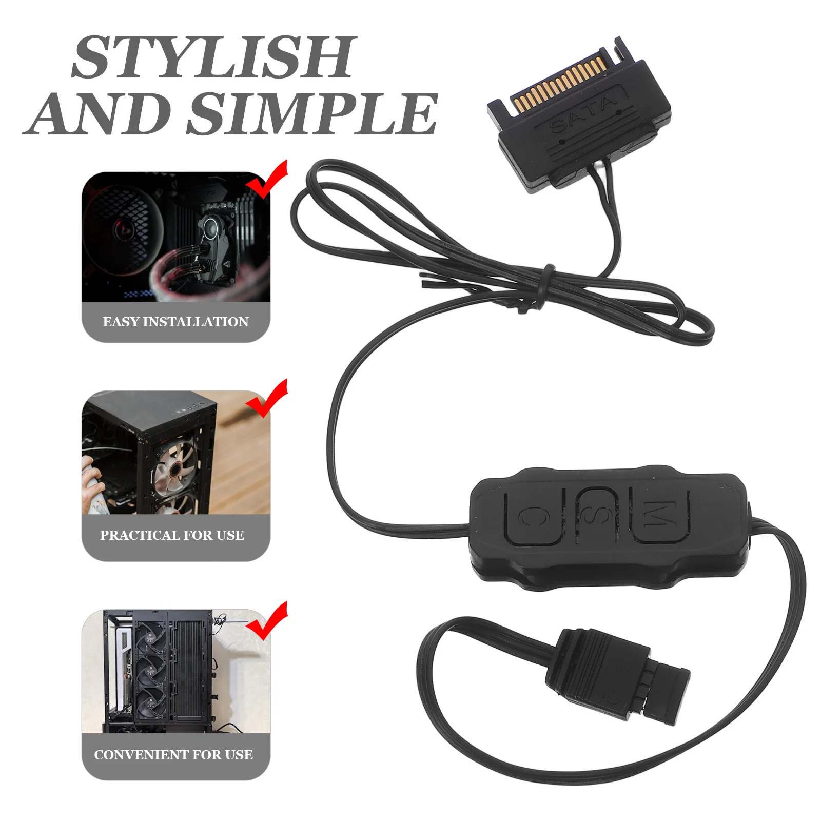 Mini-Argb-Controller, 5 V, 3-polig, RGB-Lüftergeschwindigkeit, Synchronisierung, Gaming-PC-Zubehör, Desktop-Setup, adressierbarer LED-Licht-Controller, RGB