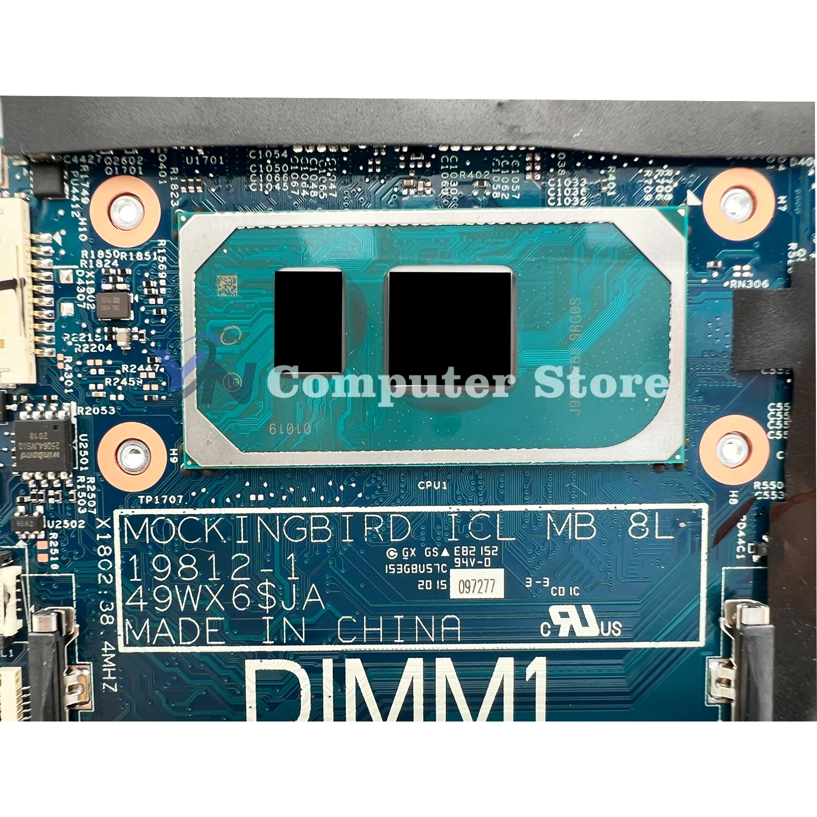 Imagem -04 - Placa-mãe Portátil para Dell Mainboard Dell Inspiron 15 5501 5508 14 5401 5408 i3 i5 i7 10th Gen Uma 19891