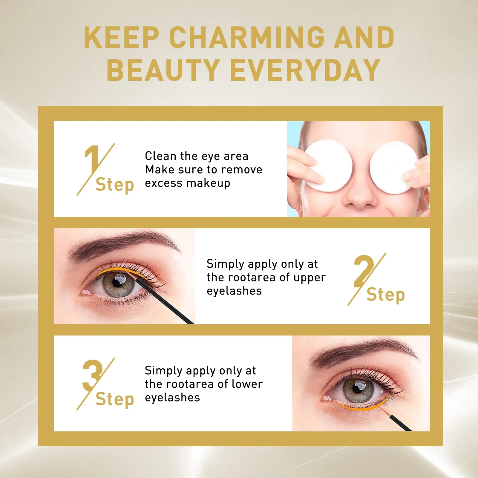 OUHOE Mascara is zacht natuurlijk, hydraterend, verhelderend, dik, lang, zwart, krullend en spoorloos