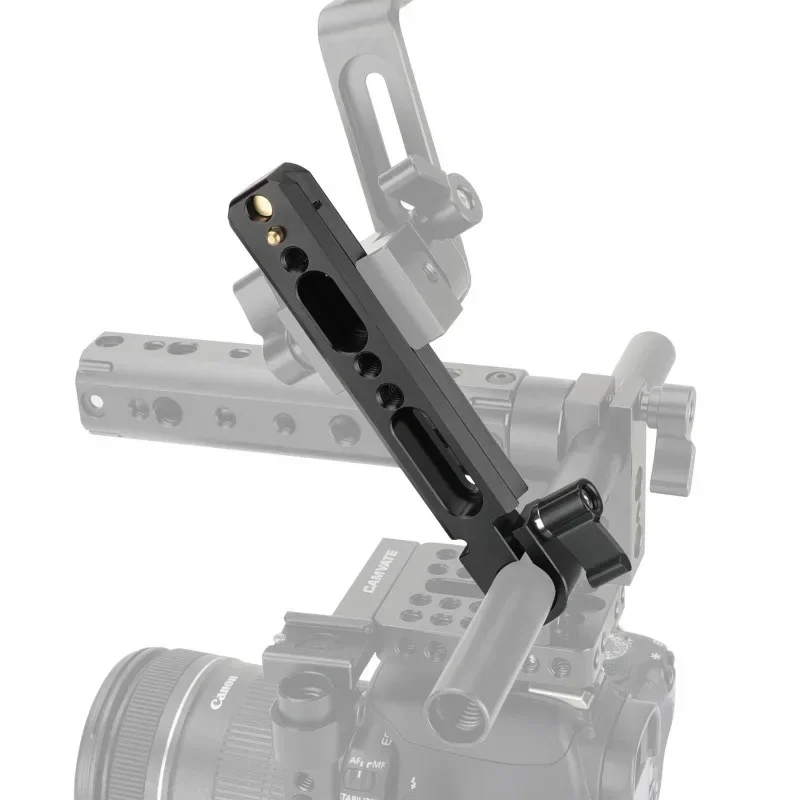 

Double NATO Rail With 15mm Rod Clamp 1/4" Thread Holes For DSLR 15mm Rod Monitor Led Light Photo Studio Accessory